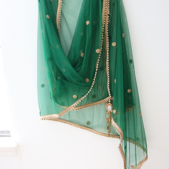 Indian/Pakistani Asian Weddings Fancy Capri Trousers Kameez dress size Small - Picture 13 of 16